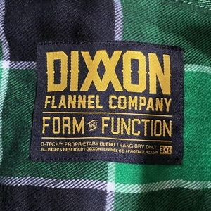 Dixxon Flannel Co Green Black White Long Sleeve Flannel Sz 3XL w/ Buttons